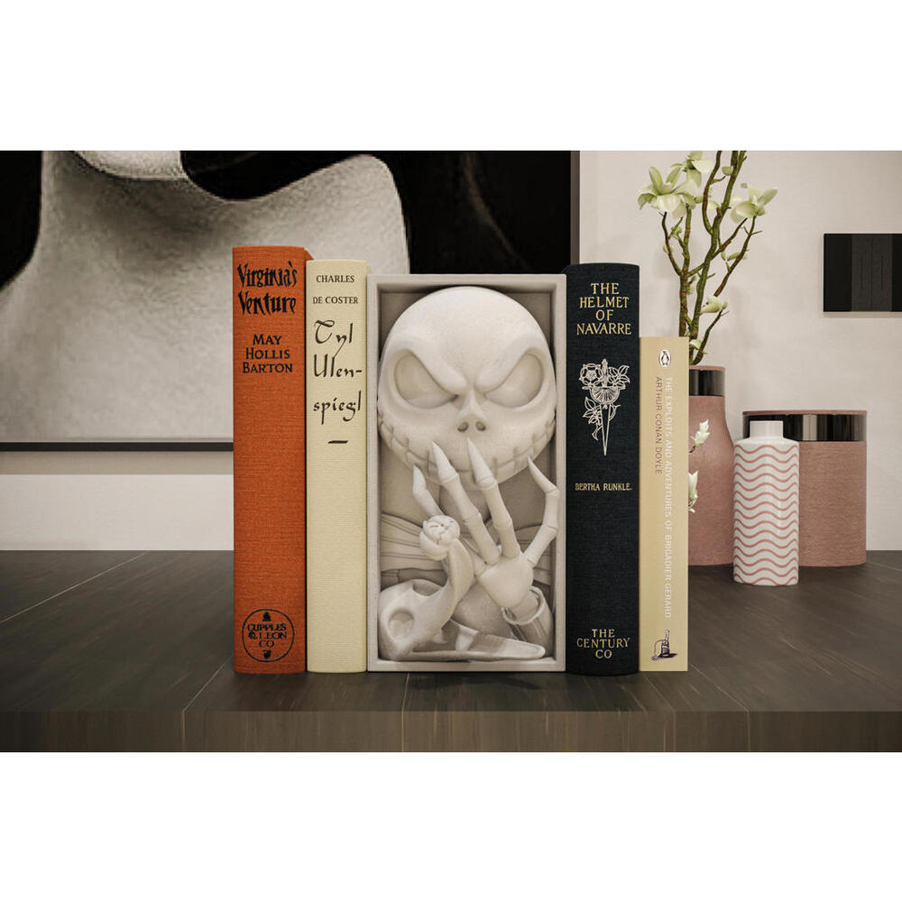 Jack Skellington Book Nook - Pumpkin King 3D Printed Bookshelf Insert